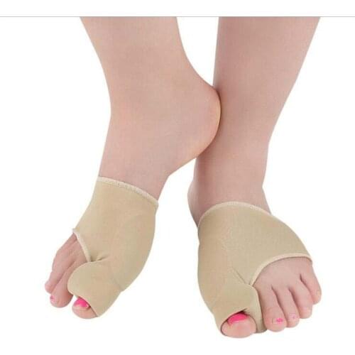 1Pair Toe Separator Hallux Valgus Bunion Corrector Orthotics Feet Bone Thumb Adjuster Correction Pedicure Sock Straightener