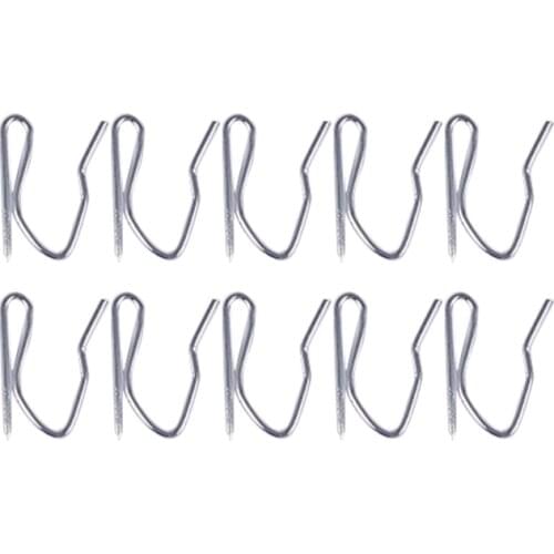 10pcs Curtain Drapery Pin Hooks - Silvery