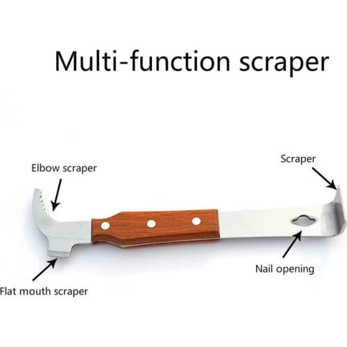 2PCS/Lot Wooden Handle Multi-function Bee Tools Beehive Scraper