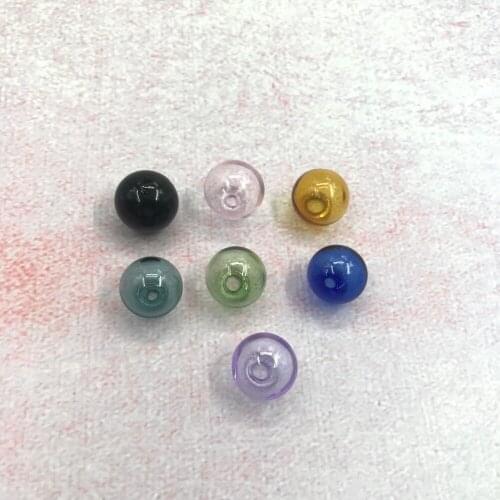 5pcs/lot 16mm DIY one hole color glass ball globe beads orb hollow glass bottle vial charms jewelry making accessories findings