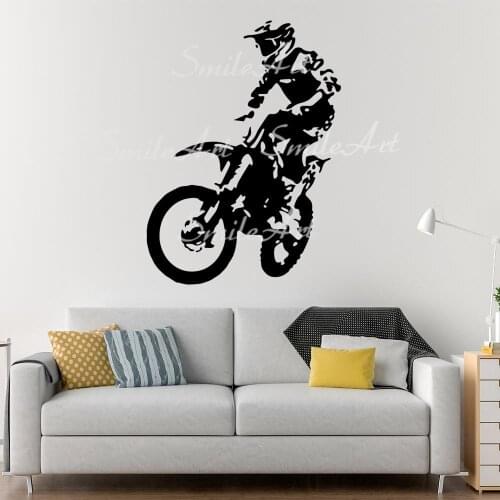 Free shipping Motorcycles Wall Decal Art Vinyl Stickers For Baby Kids Rooms Decor Vinyl Mural Decal