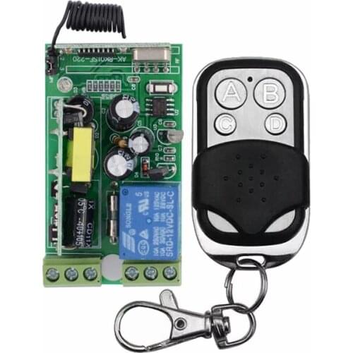 AC 85V 110V 220V 230V 250V 1 CH Wireless Remote Control Switch System High Quality Wireless Lighting Receiver Transmitter