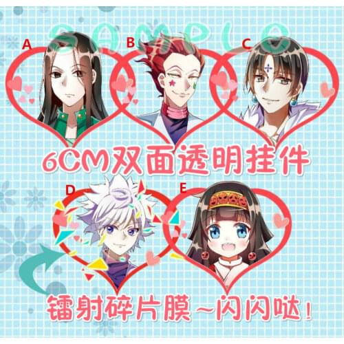 HUNTER X HUNTER Killua Irumi Hisoka acrylic HXH Keychain Keyring Strap Be Pendant Thoughtful Gift HOT