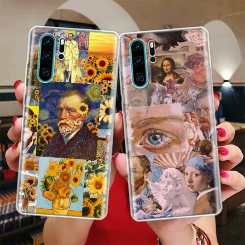 Graffiti Oil Painting Art Van Gogh Silicon Phone Case For Huawei Honor 10 9 20 Lite Y5 Y6 Y7 Y9 9X 8X 8S 8A 7X 7A 7S Pro + 10i20
