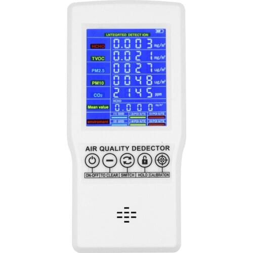 Intelligent Digital LCD Formaldehyde Detector Protable Home Air Quality Meter Carbon Dioxide Analyzer Multi Gas Monitor