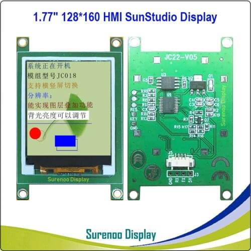 1.77" 1.8" 128*160 HMI Intelligent Smart USART UART Serial TFT LCD Module Display Panel for Arduino without Touch Panel