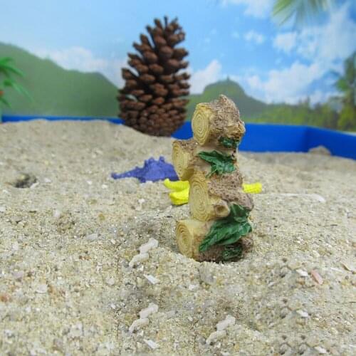 Lychee Wood Bridge Shaped Sand Table Accessories Miniature Figurine Kawaii Sand Table Gardens Decoration