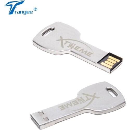 10PCS/LOT Key Shape USB Flash Drive 4GB 8GB 16GB 32GB 64GB Metal Pen Drive USB 2.0 Memory Stick Pendrive Free Logo Printing