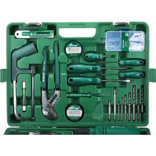 58 Home/property Maintenance Toolbox Multi-Functional Power Drill/plier Combination Set