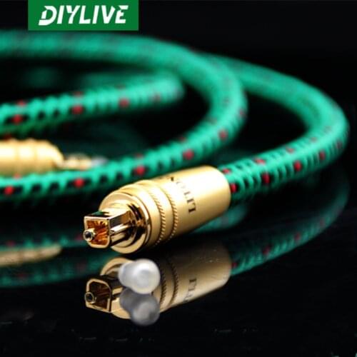 DIYLIVE Hi-Fi LITON/ LITON new hot digital fiber optic cable audio fiber optic cable 1 m 1.5 m special price