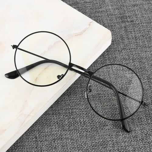Retro Round Frame Anti-blue Radiation Glasses Ultralight Men Women Fashion Blue Light Blocking Glasses Eyewear Students