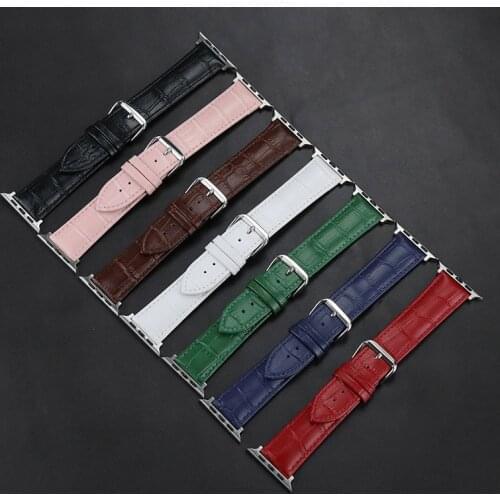 Bracelet Cow Leather Strap For Apple Watch 6 SE 5 4 42MM 38MM 44MM 40MM Watchband For iWatch 6 5 4 UTHAI A57 Bracelet The New