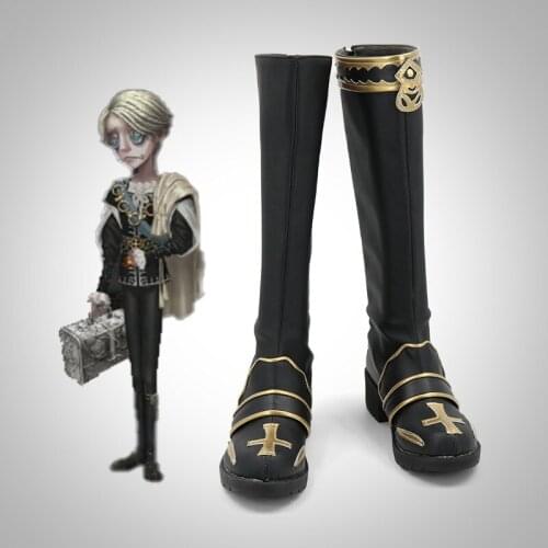 Game Identity V Embalmer Aesop Carl Hamlet Cosplay Boots Shoes Custom Made For Male Boy Halloween Christmas Uniform Clothings