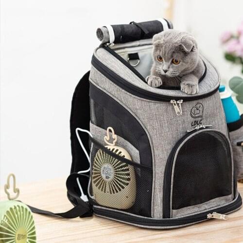 Cat Mesh Carrier Backpack Breathable Pet Bag For Dogs Outdoor Travel Portable Carrier Bags Comfort Carrier For Small Medium Dog
