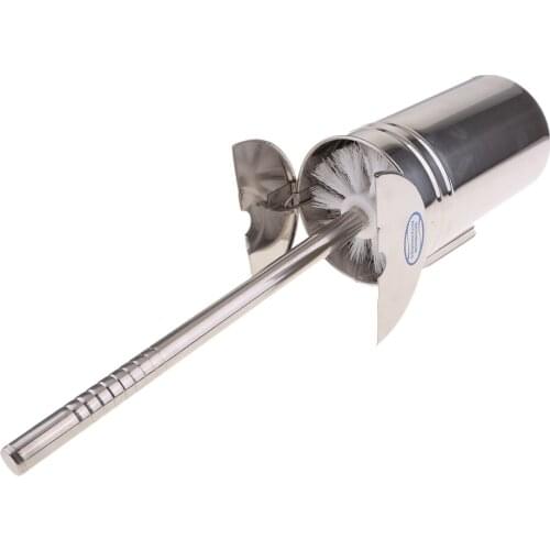 Stainless Steel Boat Home Bathroom Toilet Cleaning Brush and Holder Set