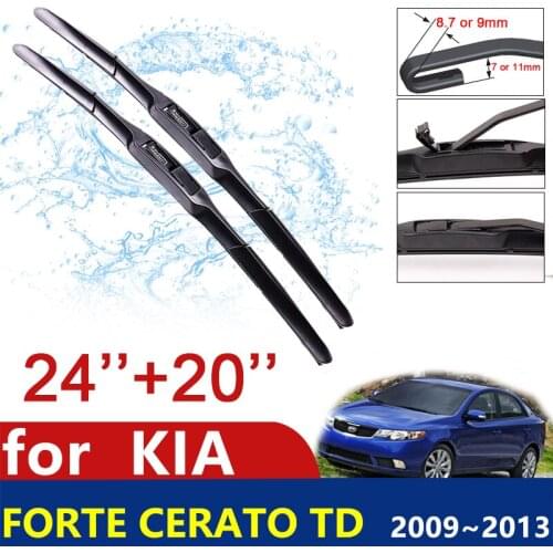 Car Wiper Blades For Kia Forte 2009 2010 2011 2012 2013 Cerato K3 Koup Front Windscreen Windshield Wipers Blades Car Accessories