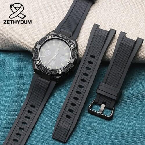 Silicone rubber bracelet for GST-W110/S130/B100/S100G watch strap high quality watchband mens sport wristwatches band