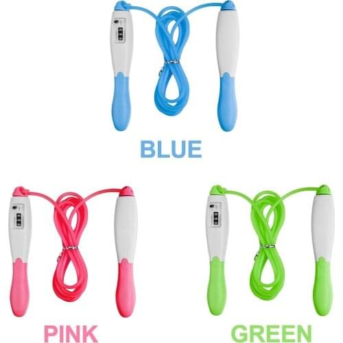 3 Colors Excercise Workout Gym Fitness Exercise Skipping Rope Jump Counter Automatic Digital Jump Ropes