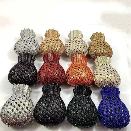 Yellow/Blue 13 Colors Diamond Money Bags New Fashion Women’s Crystal Party Dinner Handbags High Quality Lady Mini Minaudiere