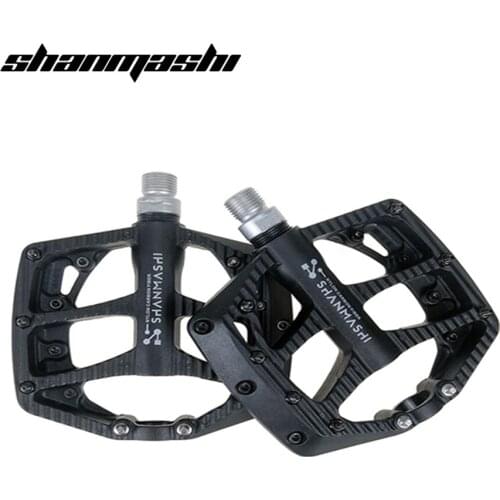 SMS Ultra-light nylon carbon fiber bicycle pedal mountain bike MTB parts bearing fixed wide pelin pedal overseas cycling pedals