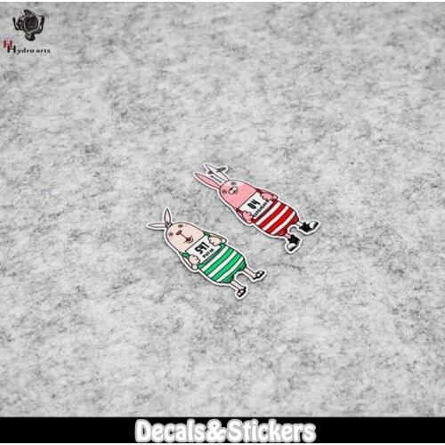 NO.LN170 Cartoon Rabbit 3M Material Reflective Stickers MOTO GP Car Sticker Decals Racing Stickers Motorcycle Bike