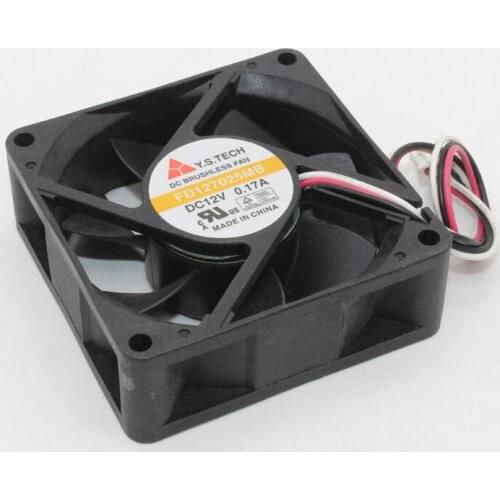 Y.s FD127025MB 12V 0.17a 7025 7cm Chassis Cooling Fan