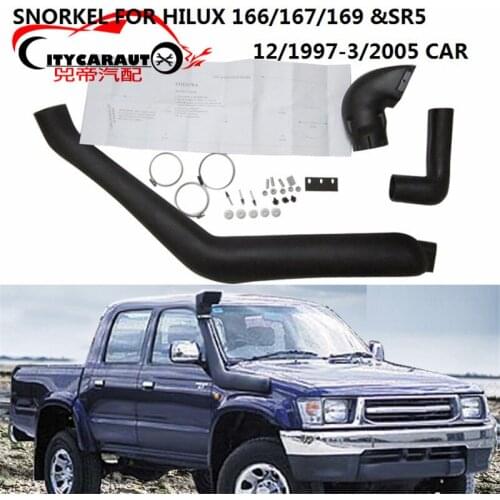 CITYCARAUTO HILUX LLDPE EXTERIOR AUTO PARTS AIR INTAKE PARTS AIR FRESH SNOKEL FIT FOR TOYTA HILUX 166/167/169 SERIES 1998-2004