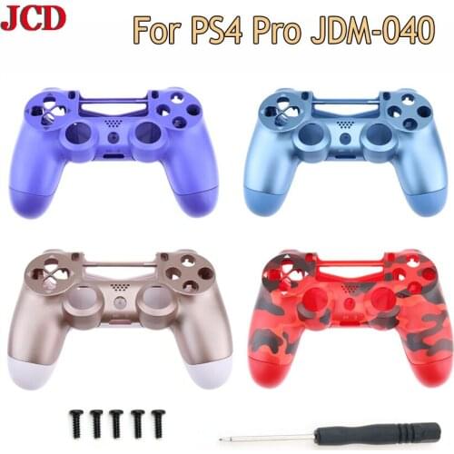 For jds 040 JDM-040 DualShock 4 PlayStation 4 PS4 Pro V2 Controller Faceplate Back Case Replacement Smooth Soft Housing Shell