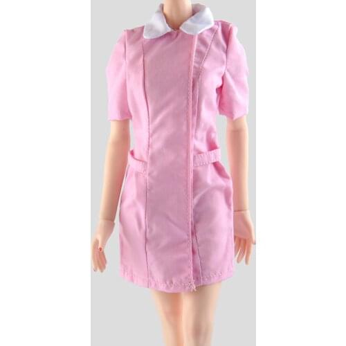 1/6 female figure pink nurse costume for 12-inch action figure model accessories