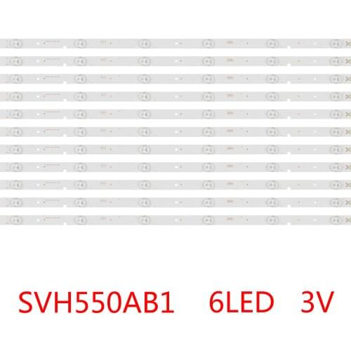 11PCS New LED Backlight Strips For INSIGNIA 55 TV NS-55D550NA15 55K20DG 55K23DG 55K23DGW HD550DF-B57/S0 SVH550AA2 55K23D9W