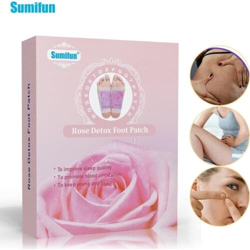 12pcs/Box Sumifun Feet Detoxification Pads Health Care Thin Plaster Stickers Chinese Medicine Adhesives Improved Sleepping