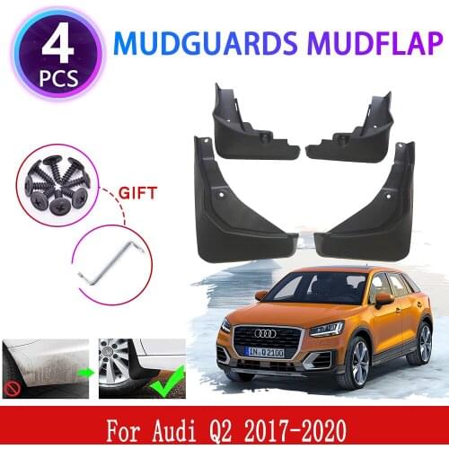 4x for Audi Q2 2017 2018 2019 2020 Mudguards Mudflaps Fender Mud Flap Splash Mud Guards Protect Wheel Anti-soil Car Accessories