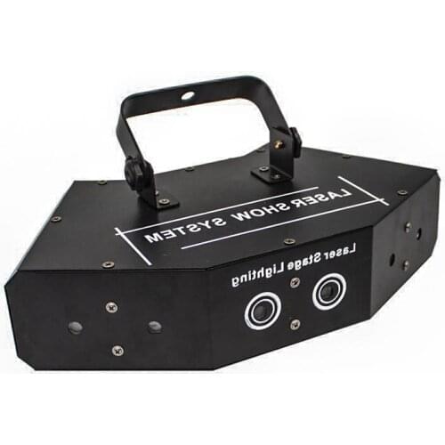 6 Lens Scanning Laser Light DMX RGB Full Color Laser Light Home Party DJ KTV Nightclub Projector Great Effects Stage Lighting
