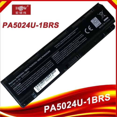 Laptop Battery for Toshiba Satellite C800 C850 C855D C870 L830 L855 L870 PA5024U-1BRS