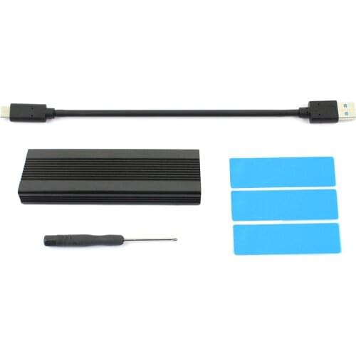 M.2 Enclosure Aluminium HDD Enclosure HDD Case Mobile HDD Box TYPE C 3.1 ASM2362 m.2 USB3.1 PCIE SSD TYPEC SSD M2 Case