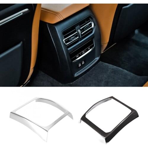 Car Styling Inner Rear Air Conditioning Vent Outlet Frame Cover Trim Fit For BMW 3 Series G20 G28 2019-2021 Auto Accessories