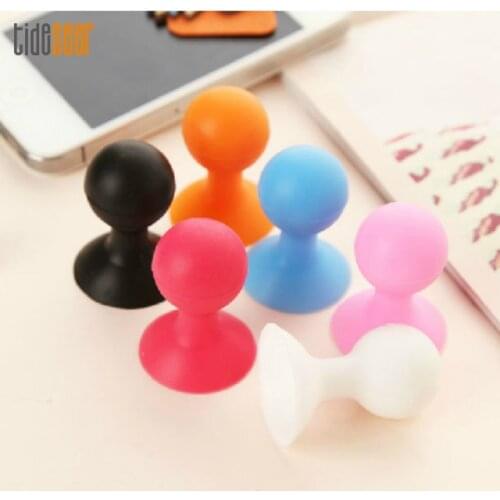 2000pcs Colorful Silicone Octopus Sucker Ball Stand Holder for iPhone Samsung Xiaomi Redmi Huawei Mobile Phone Holders