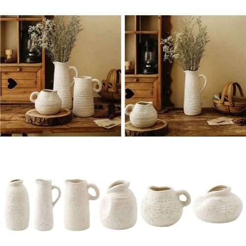 Minimalism Dry Flower Vase Zen Floral Holder Office Bud Vases Decoration