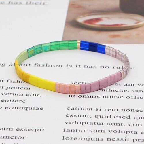 Couple Bracelet Women Fashion Beach Wind Bohemian Tila Beaded Handmade Jewelry Bracelets on Hand Gift To Girlfriend Jewellery