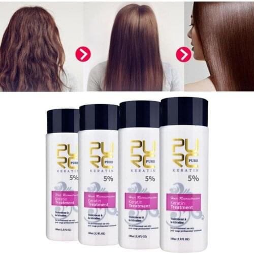 PURC 100ml Purifying Straight Hair Care Hair Scalp Shampoo Hair Repair Care Scalp Keratin Brazilian Damaged G1S1
