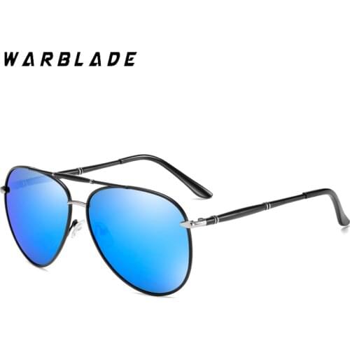 WarBLade Polarized Men Sunglasses Pilot Driving Sun Glasses Metal Frame Mirror Lens Sunglass Male Gafas De Sol Hombre UV400