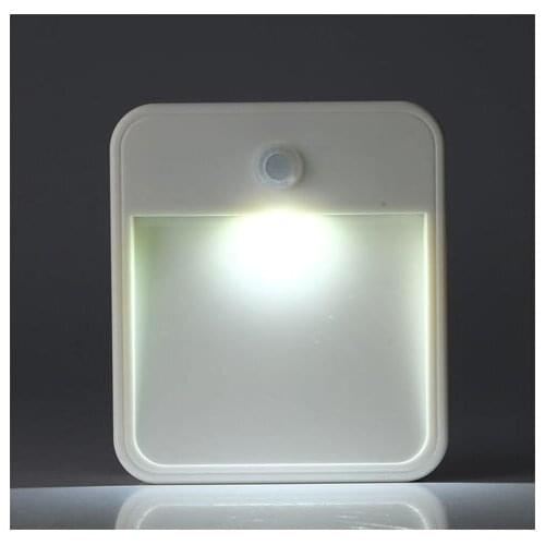 LED Square body Motion Sensor Induction Round Lamp Infrared Motion Sensor Night Light for Bookcase Wardrobe Shoes Cabinet Home