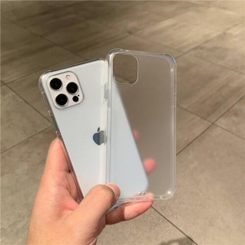 Thick Shockproof Armor Transparent Phone Case For iPhone 12 Mini 11 Pro X Xs MAX XR 6s 7 8 Plus SE Camera Protection Cover Case