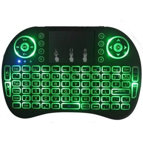 UKB-500 2.4Ghz wireless English Keyboard mini touchpad Mouse Multi-Media Remote Control Handheld Keyboard gamepad for TV box