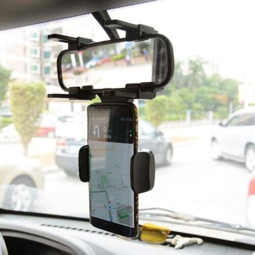 Universal Car Rearview Mirror Mount Stand Holder Cradle For Cell Phone GPS Car Rear View Mirror Holder 2021
