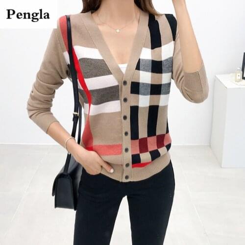 Spring Color contrast Korean version, womens knitwear cardigan sweater coat SR-K1042