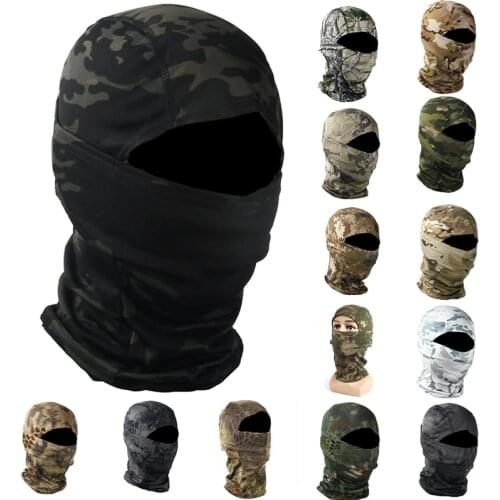 Military Camouflage Balaclava Outdoor Motorcycle Cycling Fishing Hunting Hood Protection Army Tactical Balaclava Head Face Cover
