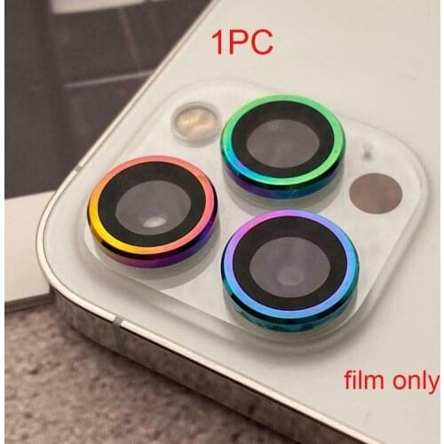 Back Camera Lens Tempered Glass Lens Film For iPhone 12 Mini Pro Max Metal Camera Protector Glass lens ring Protective Film