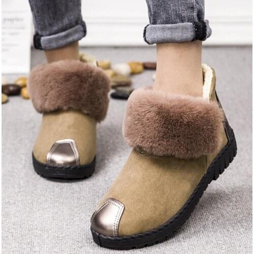 Women Boots Waterproof Snow Boots Female Plush Winter Boots Women Warm Ankle Botas Mujer Winter Shoes bot Woman platform boots