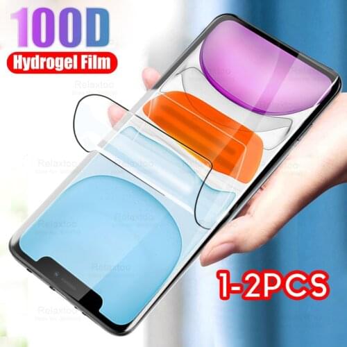 1-2Pcs Hydrogel Film Screen Protector For iPhone 11 pro 7 8 Plus 6 s Soft Protective Film for iPhone X XR XS 11Pro Max Not Glass